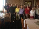 A group photo at Gullane miners home last week with some of the first wave of visitors for the summer, showing everyone enjoying the Jubilee weekend.