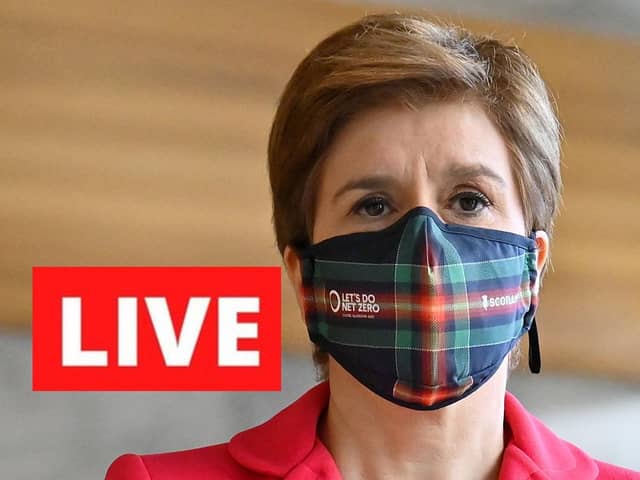 Follow live her as Nicola Sturgeon is expected to lift final Covid restrictions in Scotland.