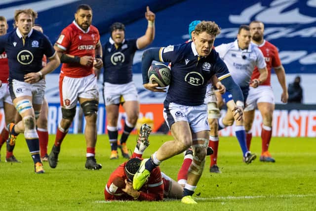 Darcy Graham is back in the Edinburgh team after scoring a try in Scotland's defeat by Wales. Picture: Craig Williamson/SNS