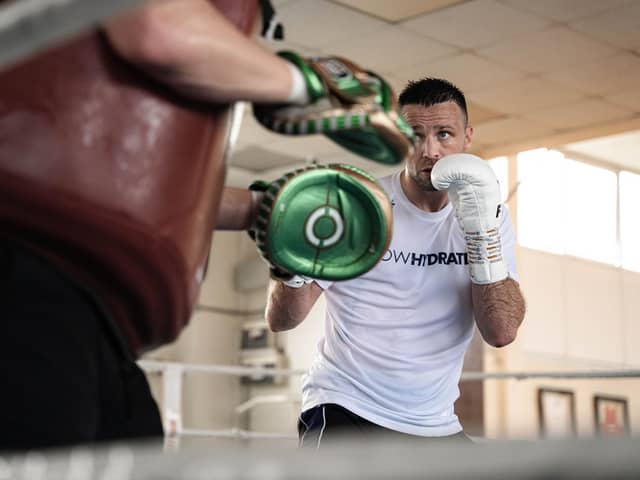 Josh Taylor is now just days from his clash with Teofimo Lopez in New York. Picture: Wow Hydrate.
