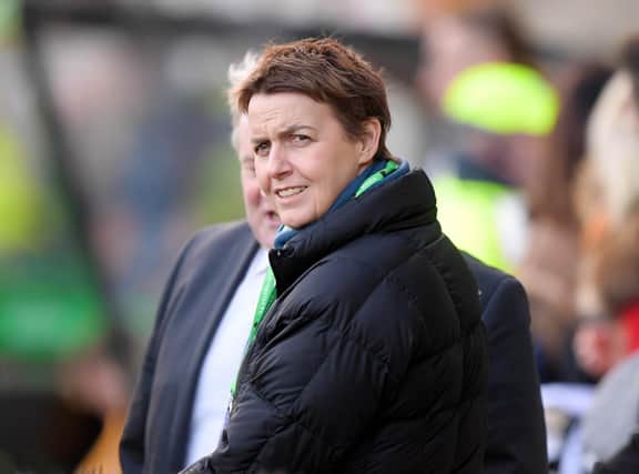 Hibernian Chief Executive, Leeann Dempster, will meet with fan group HSL today. (Photo by Gary Hutchison / SNS Group)