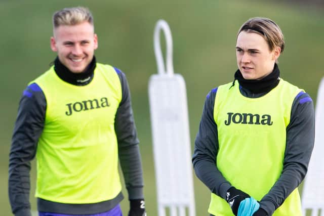James Scott, left, and Elias Melkersen have been ruled out of the match against Celtic