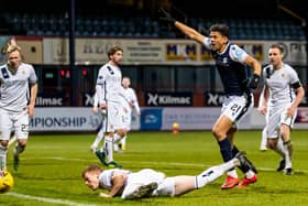 Osman Sow has hit six goals in the last three games for Dundee. Picture: SNS