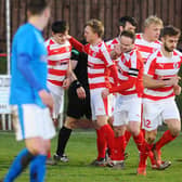 Bonnyrigg Rose knocked out Bo'ness United in the last round of the Scottish Cup.