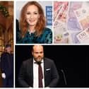 According to the Sunday Times, there are 10 billionaires at the head of the 2022 Scottish Rich List. Pictured clockwise: Mohamed Al Fayed, JK Rowling and Anders Holch Povlsen.