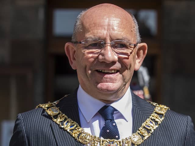 Lord Provost started the full council meeting with the apology.  Picture: Lisa Ferguson.