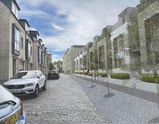 An artist's impression of the proposed development in Eyre Place Lane.