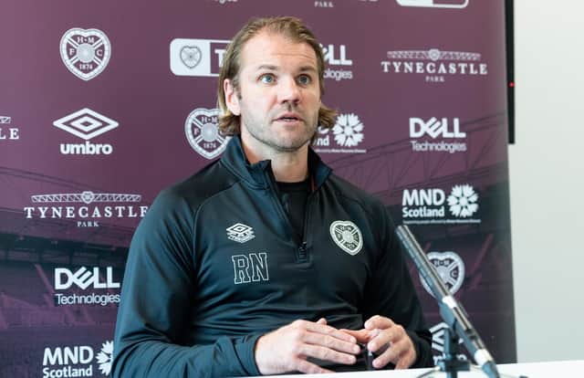 Robbie Neilson is hoping to add a player before the Celtic game on Saturday. (Photo by Mark Scates / SNS Group)