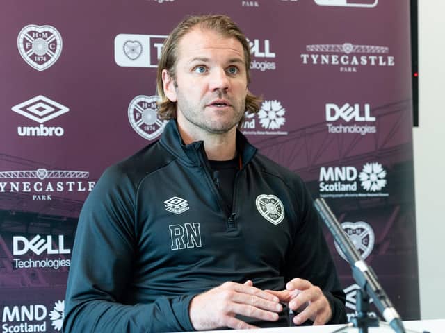 Robbie Neilson is hoping to add a player before the Celtic game on Saturday. (Photo by Mark Scates / SNS Group)