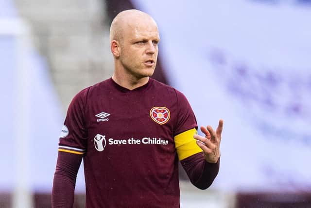 Hearts captain Steven Naismith could feature this weekend if he manages to train on Friday.