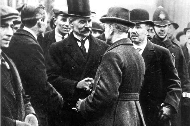 Ramsay MacDonald leaves Buckingham Palace after accepting George V's invitation to form the first Labour government, on January 22, 1924.