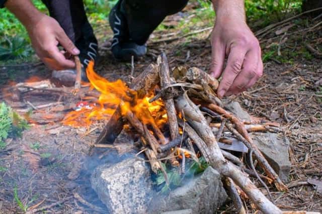 Vital lesson: How to safely set up and start a camp fire