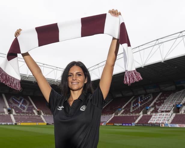 Eva Olid wants to play more times at Tynecastle Park so the team get the comfort of feeling like it's home. Picture: SNS