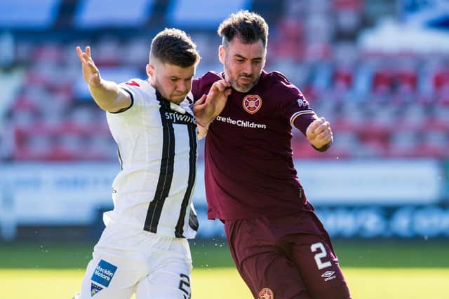 Michael Smith impressed for Hearts against Dunfermline.