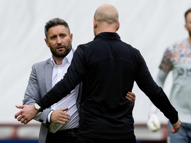 Steven Naismith and Lee Johnson clash