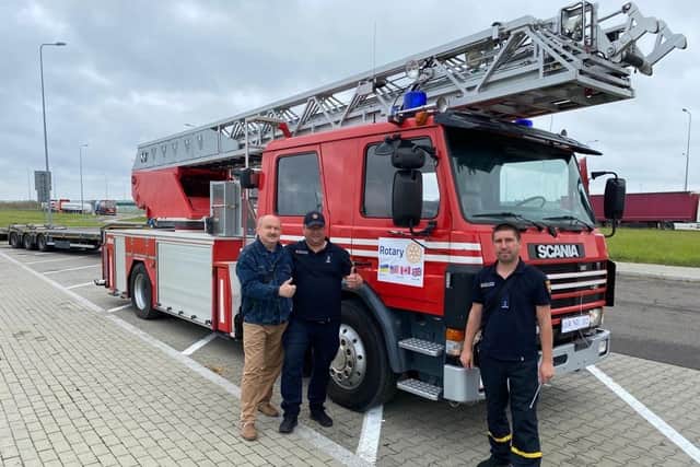 The Chernihiv Fire and Rescue Service received the much-needed fire truck on Monday.