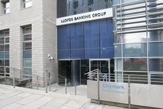 Lloyds Banking Group building at Fountainbridge in Edinburgh. Picture: Ian Rutherford