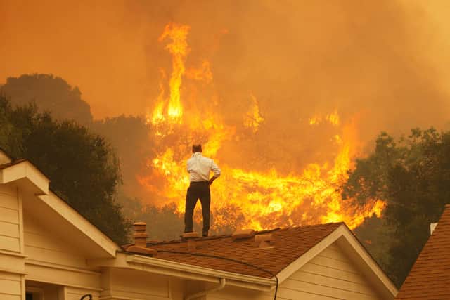 One sign of climate change is that wildfires, like this one in California, have increased significantly in many parts of the world (Picture: David McNew/Getty Images)