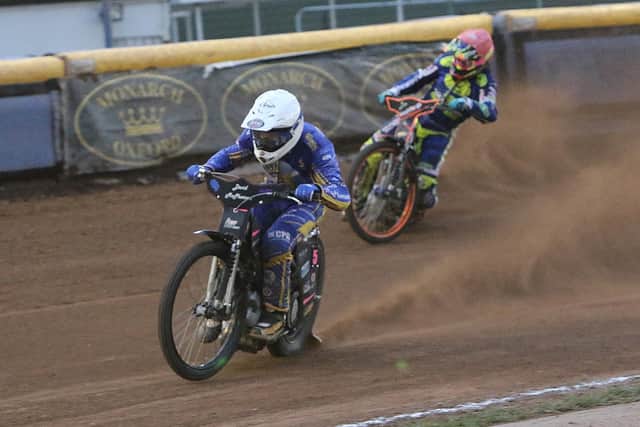 Josh Pickering top scored with 13 but it was all in vain as the Edinburgh Monarchs crash out of the KO Cup. Picture: Jack Cupido.