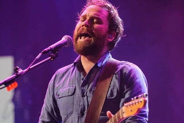 Scott Hutchison performing with Frightened Rabbit