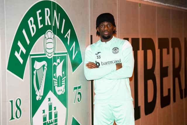 Rocky Bushiri feels he has improved at Hibs and says he loves playing in the derby. Picture: Paul Devlin / SNS