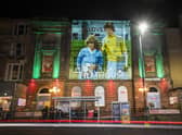 An image from romantic comedy film Gregory’s Girl was projected onto the Filmhouse in Edinburgh after its sudden closure. Picture: Jane Barlow