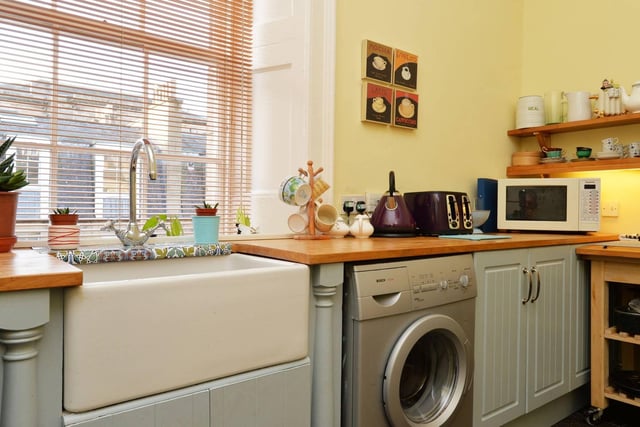 There is plenty of space for a range of free-standing appliances including a range style cooker. The kitchen also has plenty of space for a full-size dining table