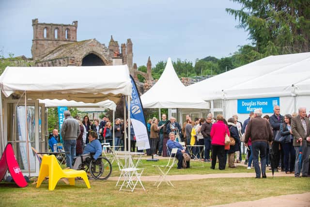 The Borders Book Festival will return to Harmony Garden in Melrose in June. Picture: Alex Hewitt
