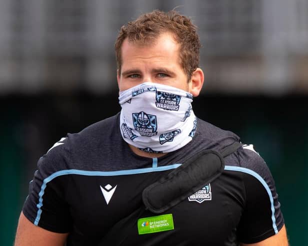 Glasgow Warriors skipper Fraser Brown will hit the 100 appearances milestone. Picture: SRU/SNS