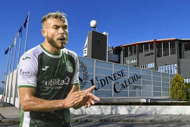 Udinese are reportedly pushing hard to do a deal for Hibs' Ryan Porteous