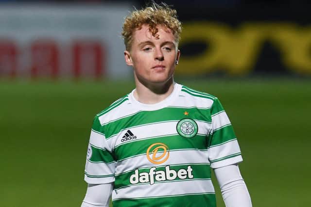 Celtic's Owen Moffat, who has made three first-team appearances this season, scored the pick of the bunch for the B team against Edinburgh University