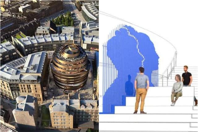 Edinburgh's St James Quarter will welcome two giant head sculptures as plans approved by Edinburgh council