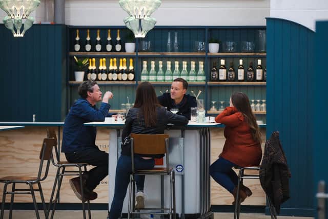 A bar is one of the key features at the new Lind & Lime Gin distillery in Leith.