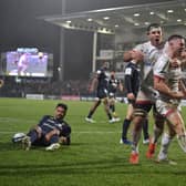 It won't be packed like this Euro clash with Clermont Auvergne in November but Ulster's Kingspan Stadium will have a crowd on Friday. Picture: Charles McQuillan/Getty Images