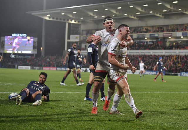 It won't be packed like this Euro clash with Clermont Auvergne in November but Ulster's Kingspan Stadium will have a crowd on Friday. Picture: Charles McQuillan/Getty Images