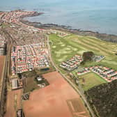 An artist's aerial vision for the project at Dunbar