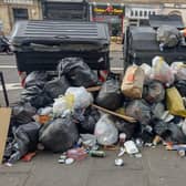 The bin strike - due to last until August 30 - is happening at Edinburgh's busiest time of year.