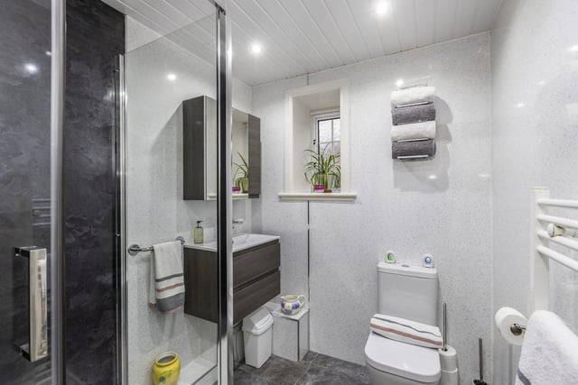 The Portobello property's contemporary shower room.