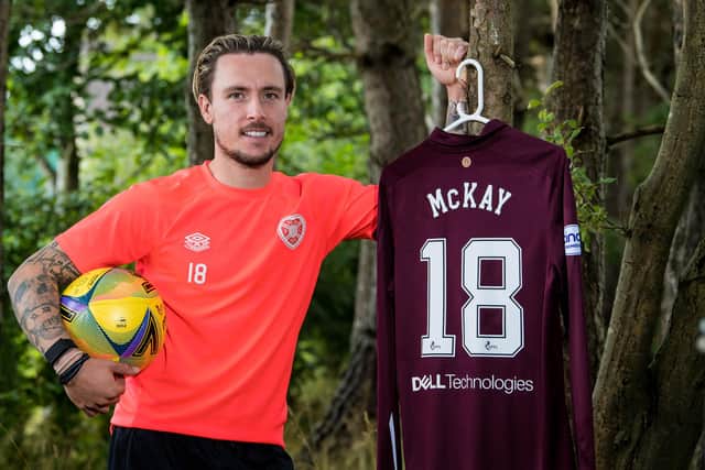 New Hearts signing Barrie McKay.