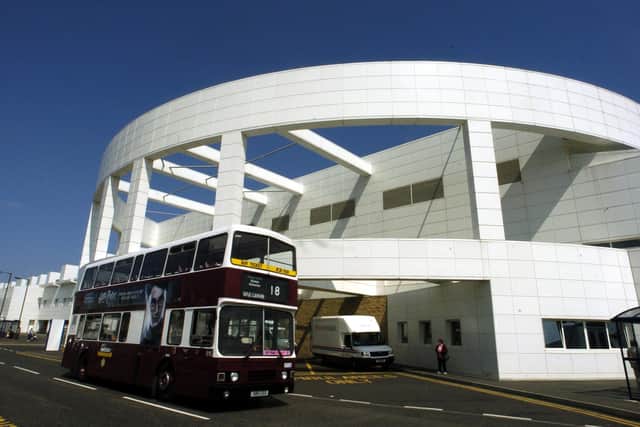The incident happened outside the Royal Infirmary of Edinburgh at Little France on Monday.