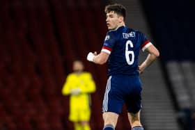 Kieran Tierney provided three assists in Scotland's 4-0 win over the Faroe Islands (Photo by Craig Williamson / SNS Group)