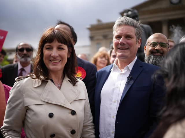 Labour leader Sir Keir Starmer and Shadow Chancellor of the Exchequer Rachel Reeves. (Photo by Christopher Furlong/Getty Images)