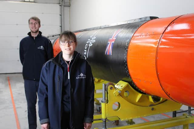 Bethany Taylor and David King were selected from more than 100 applicants, and will be based at Skyrora’s production facility at Loanhead.