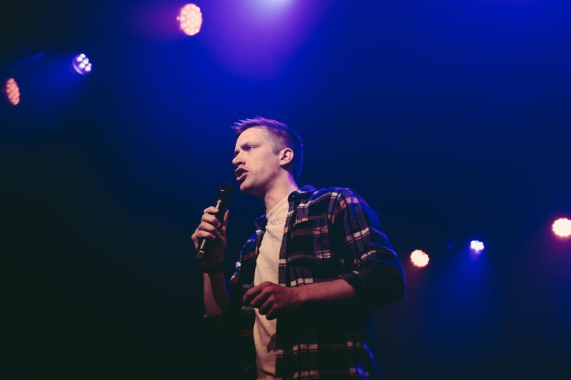 Edinburgh-based comedian Daniel Sloss was brilliant as a host, and had the crowd in stitches. Photo: Cameron Brisbane