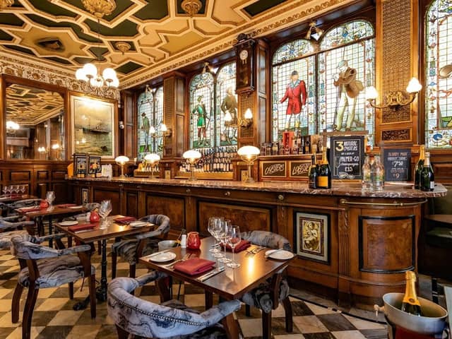 The Cafe Royal, on West Register Street in Edinburgh, was crowned as ‘Restaurant Bar of the Year' at the Drink Awards Scotland. Photo: The Cafe Royal