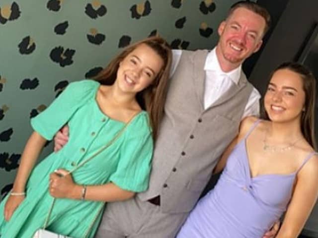 Brian Glendinning with his family
