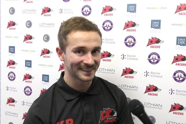 Kieran Black has re-signed for Murrayfield Racers. Pic: Racers TV