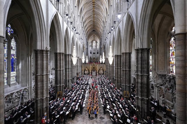 The State Funeral of Queen Elizabeth II, held at Westminster Abbey, London. P  Danny Lawson/PA Wire