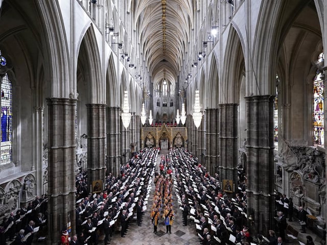 The State Funeral of Queen Elizabeth II, held at Westminster Abbey, London. P Danny Lawson/PA Wire