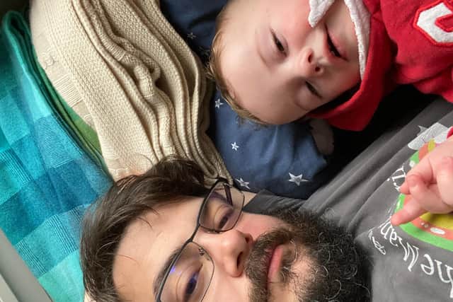 Seumas Skinner and his son Malcolm